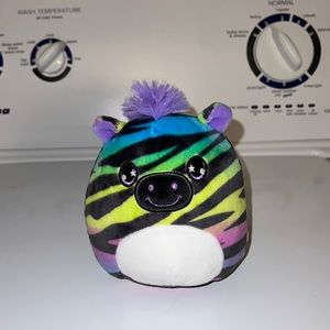 Squishmallows Mystery Squad Neon Rainbow Purple Mane Zebra